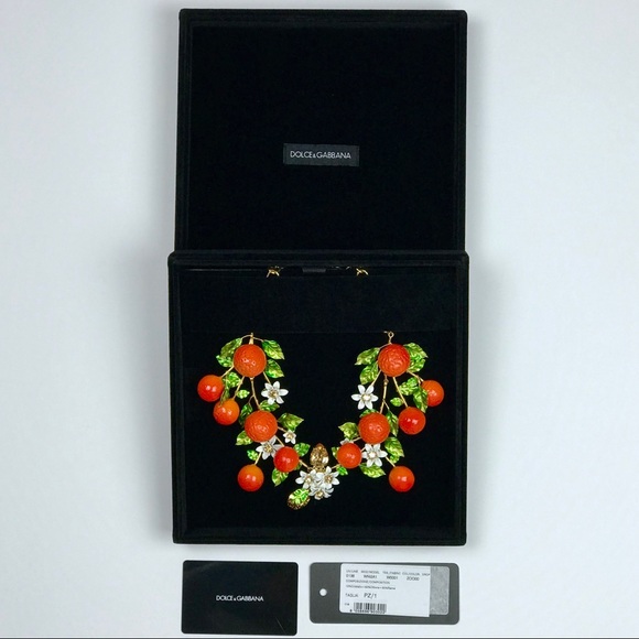 Dolce & Gabbana Orange Fruit Jewelry Necklace - Picture 8 of 8